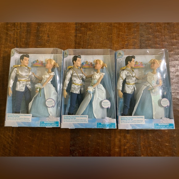 NIB Disney Store Cinderella And Prince Charming Wedding 💒 2pc Doll Set - Picture 12 of 14